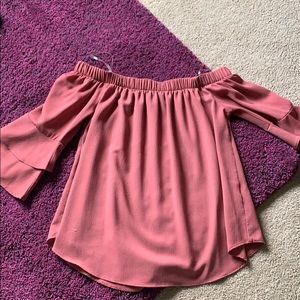 Blush pink blouse